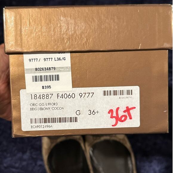 Gucci 2000's iconic interlocking GG Canvas Ballet Flats Size 36 w box/dust bags - Picture 12 of 12